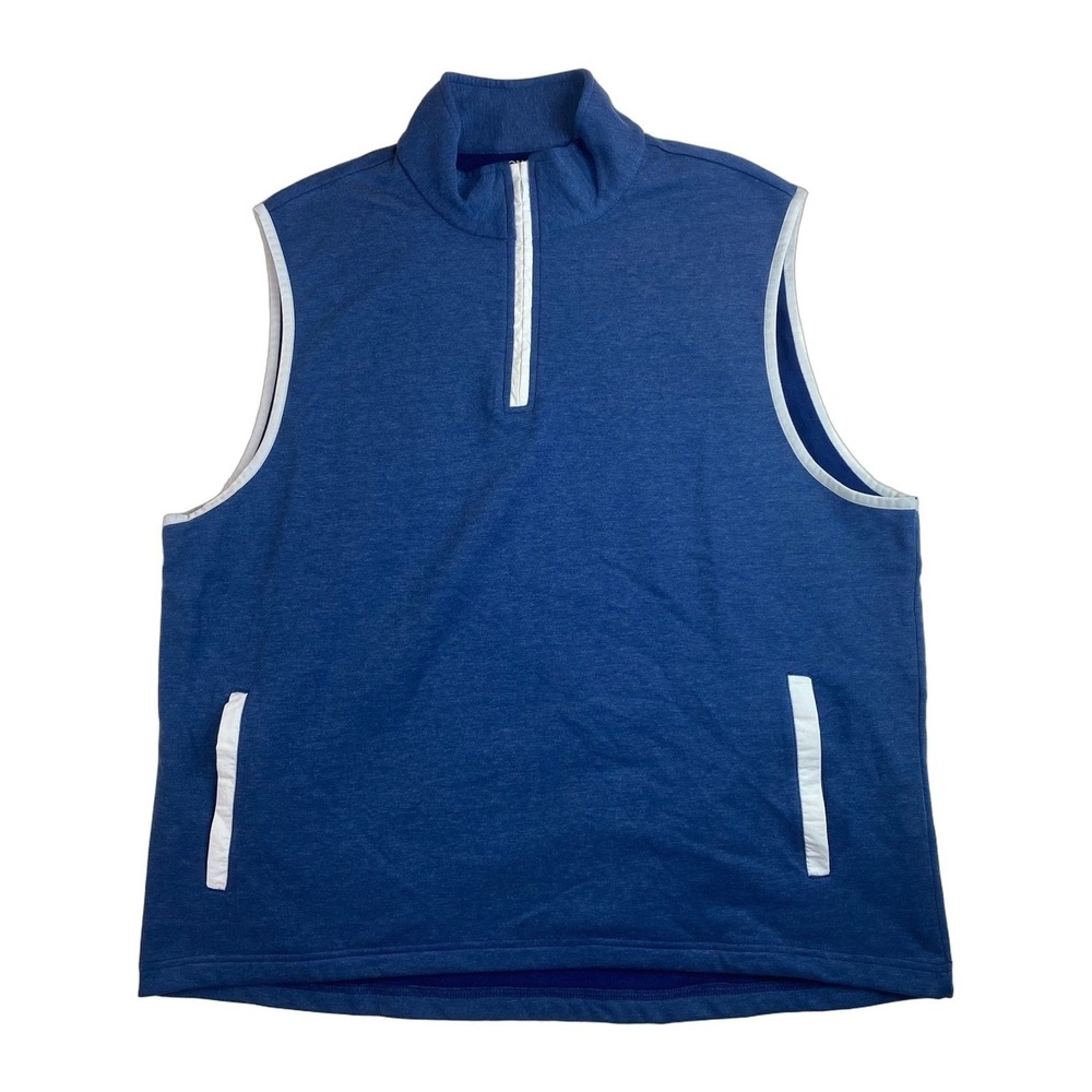 BONOBOS Clubhouse Golf Vest Men 2XL Slim Fit Blue NWOT Fleece
